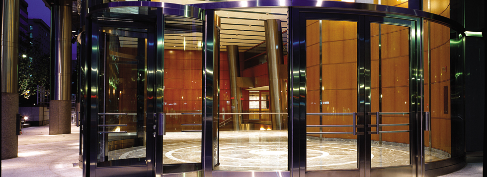 Rounded lobby entrance