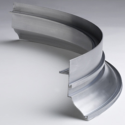 Curved aluminum extrusions